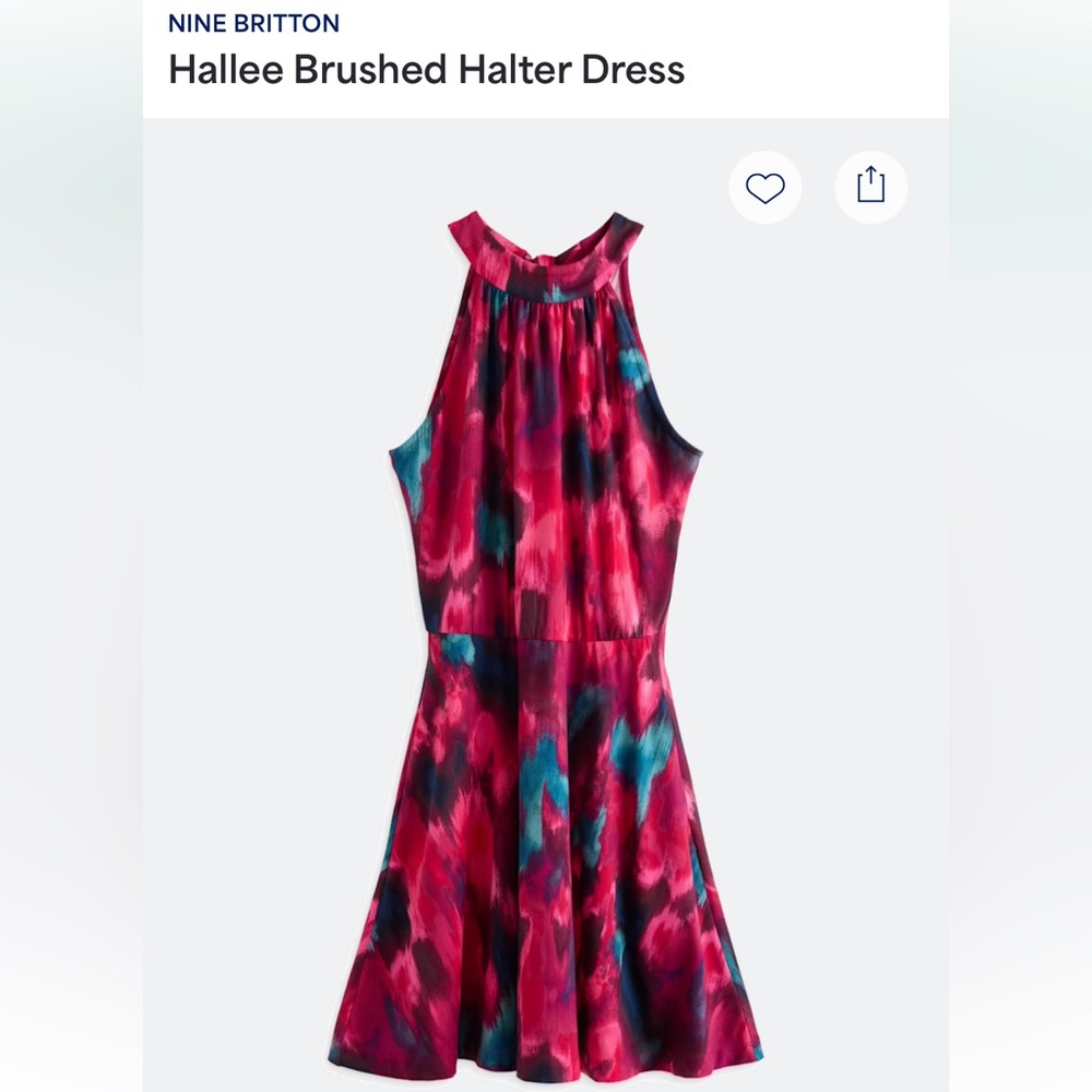 Nine Britton Pink and Blue Tie-Dye Kids Dress